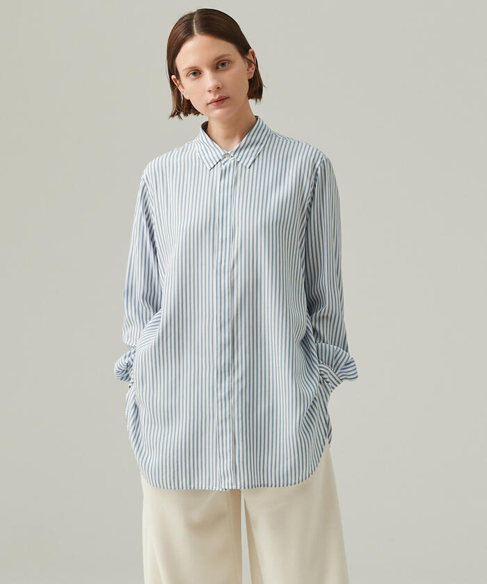 セール 30%OFF】セルロースブロード ロングシャツ(504271946