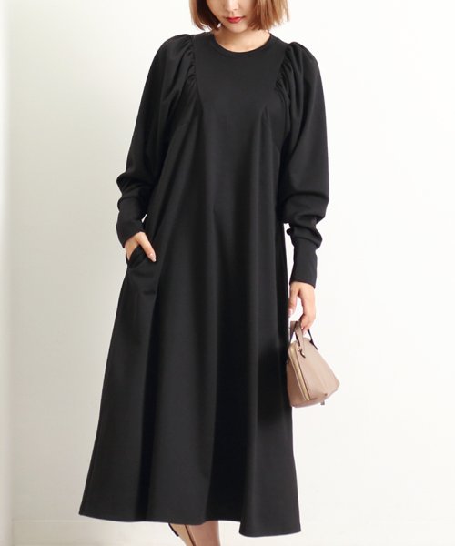 セール マトン袖ロングワンピース マーサ Martha D Fashion セール マトン袖ロングワンピース マーサ Martha D Fashion