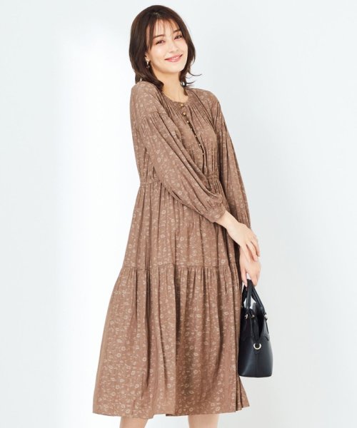 セール 50 Off 洗える ジャカードギャザー ワンピース エニィ スィス Anysis D Fashion
