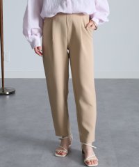 Ranan/ラナン RANAN UVカット/接触冷感 美脚シルエットタックパンツ （股下65cm）/501498837