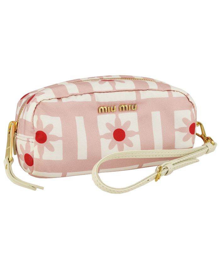 好評継続中 今だけ限定価格 Miumiu ミュウミュウ Miumiu ミュウミュウ ポーチ コスメポーチ 日本未入荷 入手困難 Riverall リヴェラール 財布 小物 Linguisticacademy Com