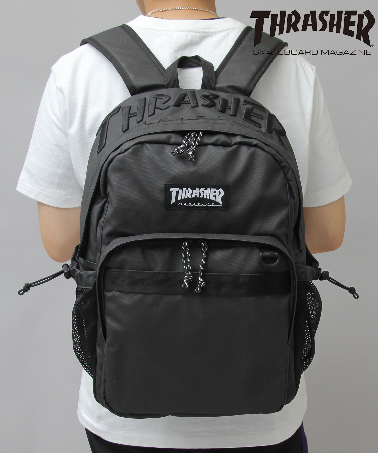 THRASHER / スラッシャー / 3D刺繍ロゴ PUコーティング ポリエステル
