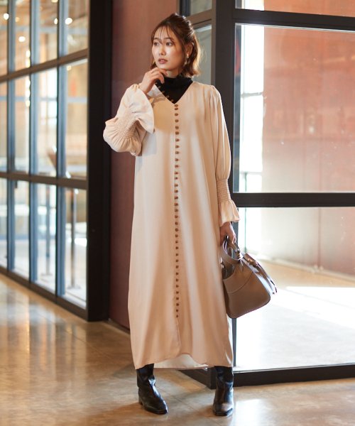 Web限定 エニーボタンワンピース バブ Bab D Fashion Web限定 エニーボタンワンピース バブ Bab D Fashion