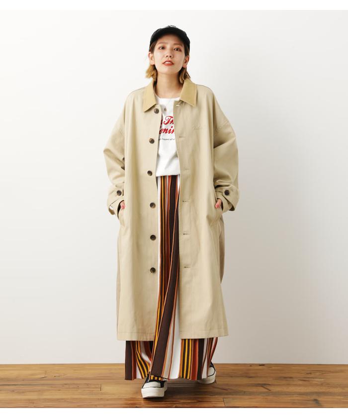 ABITOKYO｜ノーカラーオーバーサイズパイピングコート | Rakuten