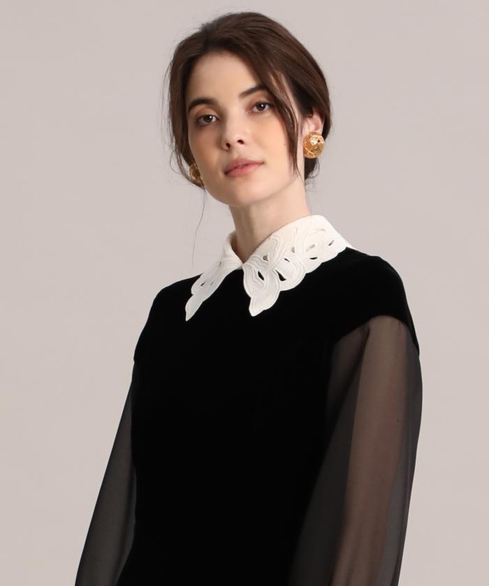 Maglie par ef-de》刺繍付け衿(504286213) | マーリエ ル Maglie par ef-de》刺繍付け衿(504286213) | マーリエ ル