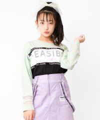 RiCO SUCRE/リコ シュクレ RiCO SUCRE メッシュブロッキングロングTシャツ/504286545