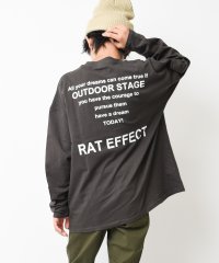 RAT EFFECT/バックナロープリントロングTシャツ/504286563