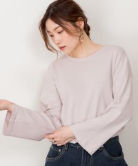 atONE/ボリューム袖コットンフライス長袖Tシャツ カットソー 長袖 クルーネック 丸首 Tシャツ 春コーデ レディース カジュアル カットソー ロンTロングスリーブ ビ/504287717