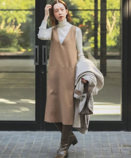 予約 一部web限定カラー ウルトラサーモジャンパーワンピース Urban Research Rosso Urban Research Rosso D Fashion
