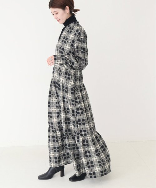 チェックプリントティアードワンピース スピック スパン Spick Span D Fashion チェックプリントティアードワンピース スピック スパン Spick Span D Fashion