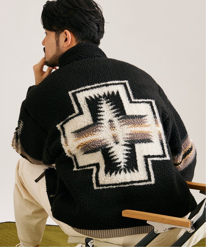 PENDLETON×JS / ペンドルトン】別注 ジャガード ボア スタンドブルゾン PENDLETON×JS / ペンドルトン】別注 ジャガード ボア スタンドブルゾン
