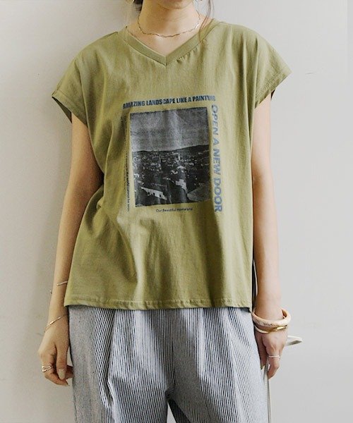 セール70 Off Tシャツ レディース 選べる3type ロゴ フォトプリントtシャツ M L トップス 春夏 カットソー ダークグレー グレー オフホワイト 白 ベージュ オ アンドイット And It D Fashion