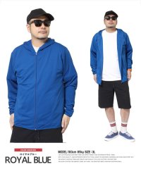 one colors/パーカー メンズ 大きいサイズ 吸汗速乾 ドライ メッシュ UVカット 無地 薄手 ジャージ　おおきいサイズ スポーツ 上 青 赤 吸汗 速乾 部屋着 ウェア /504273191