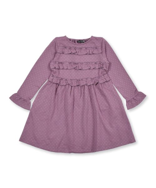 セール ブライト ドット フリル 長袖 ワンピース 80 140cm ベベ Bebe D Fashion