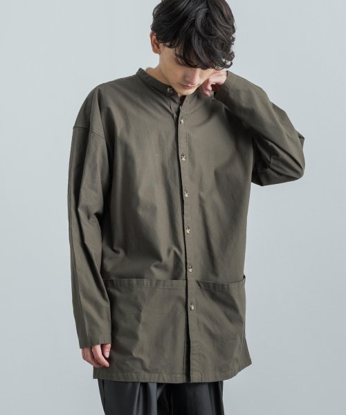 バンドカラーシャツ ガーデニングシャツ シャツコート ジャケット メンズ レディース コットンツイル ノーカラー スタンドカラー 綿 ライトアウター 羽織り ビ ロッキーモンロー Rocky Monroe D Fashion バンドカラーシャツ ガーデニングシャツ シャツコート ジャケット メンズ レディース コットンツイル ノーカラー スタンドカラー 綿 ライトアウター 羽織り ビ ロッキーモンロー Rocky Monroe D Fashion