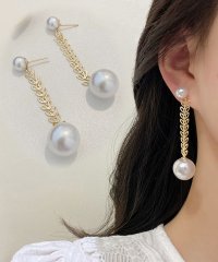 shoppinggo/ピアス パール ロング 揺れる 大ぶりイヤリング シンプル かわいいロングピアス 人気アクセサリー/504297453