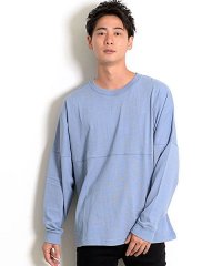 CavariA/CavariA USAコットンビックシルエットドルマンスリーブ無地長袖Tシャツ メンズ ロンT USAコットン 大きいサイズ ドロップショルダー ビッグシルエッ/501296947