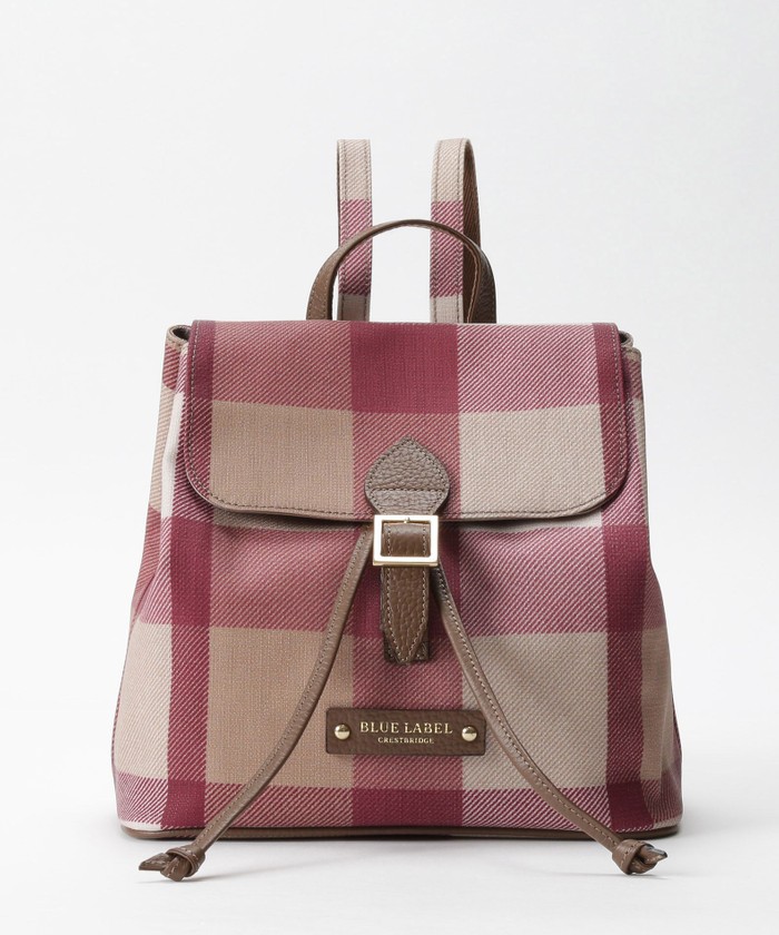 クレストブリッジチェックPVCバックパック(504301823) | BLUE LABEL クレストブリッジチェックPVCバックパック(504301823) | BLUE LABEL