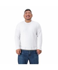 MAC HOUSE(men)/[大きいサイズ] NAVY ネイビー 畔フェイクレイヤードクルーTシャツ キングサイズ MH/03787FW－K/504297048