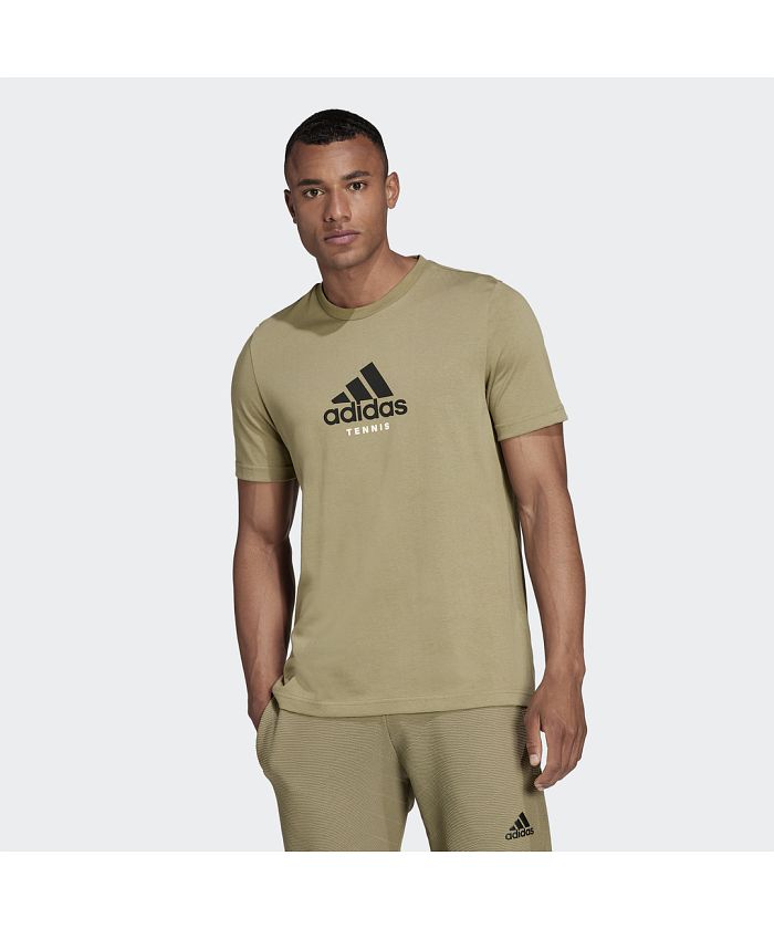 人気ブランド多数対象 テニス グラフィック 売り切り御免 半袖Tシャツ adidas アディダス