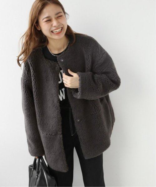 Web限定追加2 ウォッシャブルボアマフラー付きブルゾン ジャーナルスタンダード レリューム Journal Standard Relume D Fashion