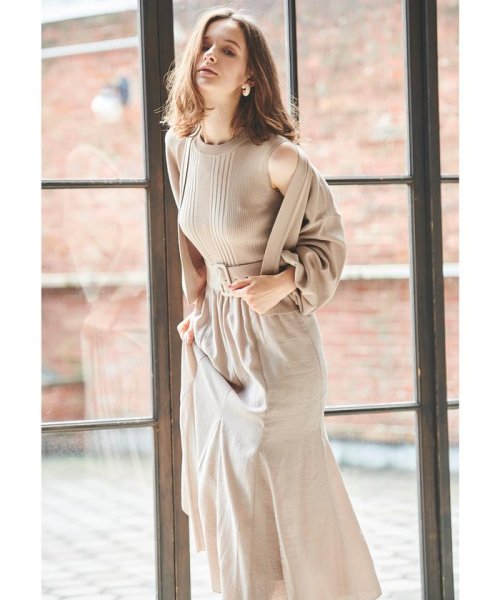 ボレロカーディガン付きドッキングワンピース アンドクチュール And Couture D Fashion