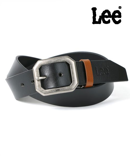 Dime Checkered Leather Belt / Black (ダイム ベルト