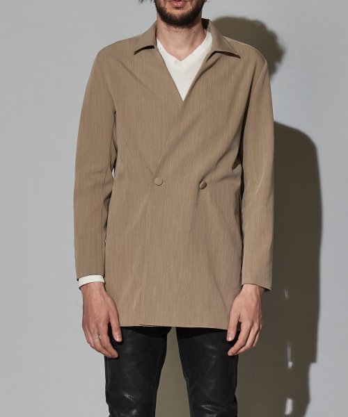 ダブルブレストシャツJKT
