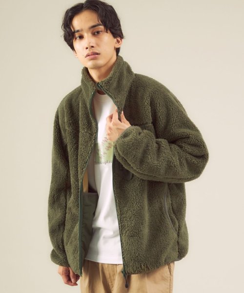 セール 別注 Chums Green Label Relaxing ボンディング フリース ジャケット アウター グリーンレーベルリラクシング Green Label Relaxing D Fashion