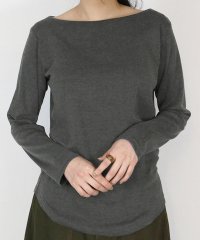 atONE/アットワン atONE キレイ見せボートネックロングTシャツ/504013171