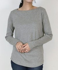 atONE/アットワン atONE キレイ見せボートネックロングTシャツ/504013171