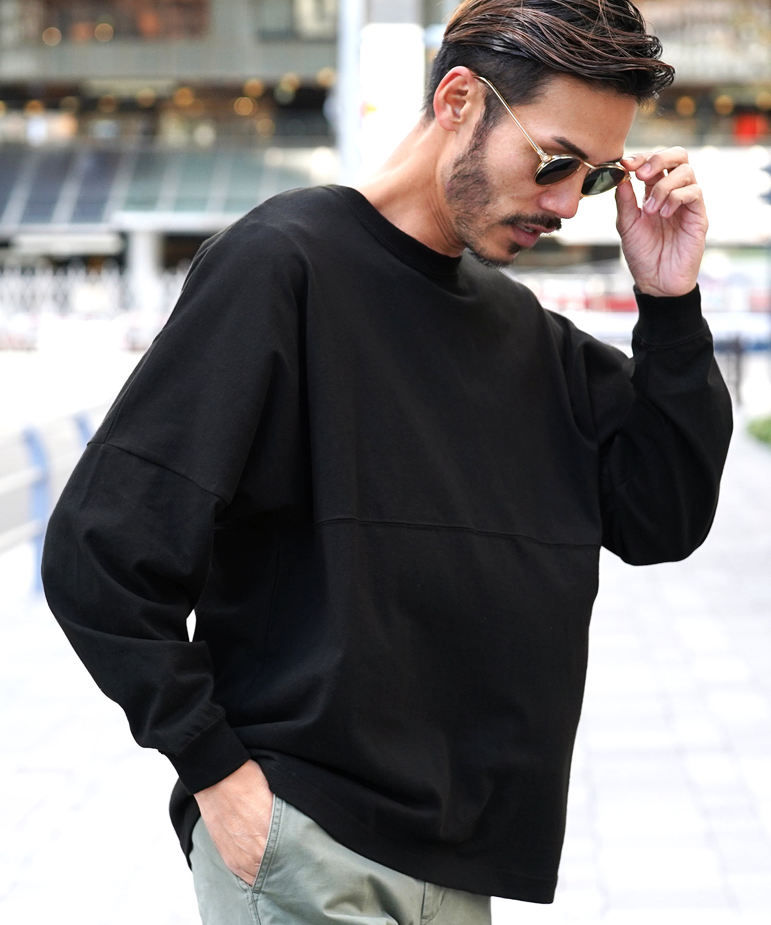 ジギーズショップ JIGGYS SHOP ドロップショルダー無地BIGロンT ジギーズショップ JIGGYS SHOP ドロップショルダー無地BIGロンT