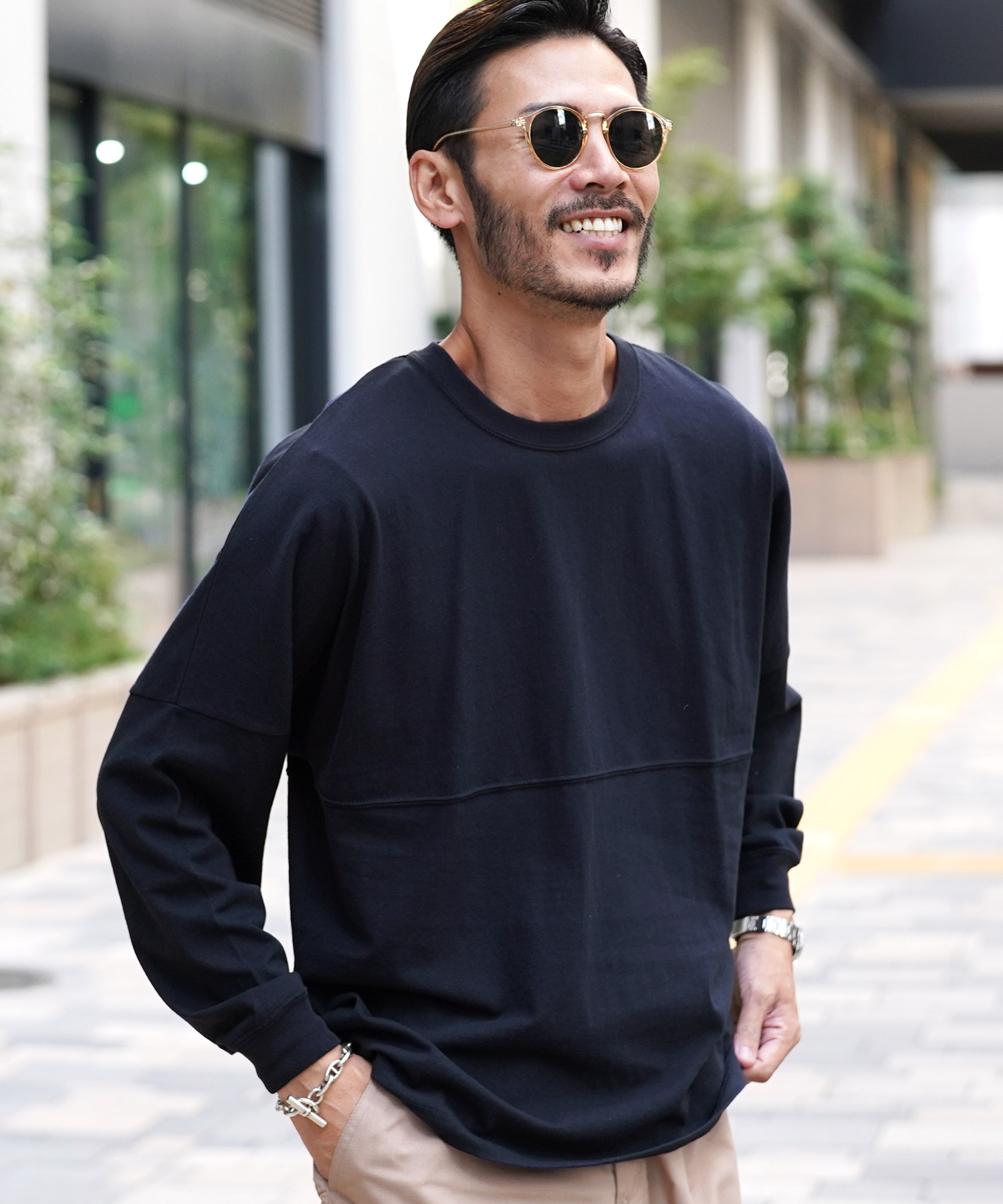 ジギーズショップ JIGGYS SHOP ドロップショルダー無地BIGロンT ジギーズショップ JIGGYS SHOP ドロップショルダー無地BIGロンT