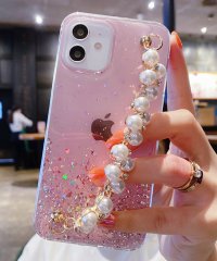 Lace Ladies/パール ビジュー チェーンベルト付き iphone ケース /504311082