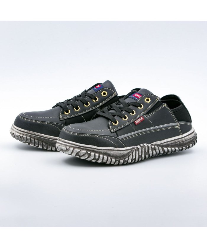 （EDWIN/エドウィン）メンズ スニーカー EDWIN 作業靴 軽作業 安全靴 2way FS−ESM104/メンズ ブラック