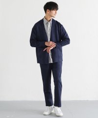 THE CASUAL/LILVENDARS/スウェード＆ダンボールノーカラーカーディガン＆テーパードパンツ 2点セットアップ/504312069