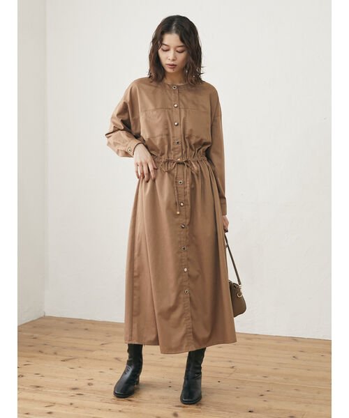クーポン セール10 Off Elencare Due イロイロボタンワンピース グリーンパークス Green Parks D Fashion