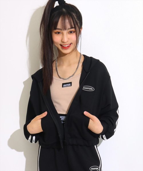クーポン セール19 Off ライン入ジャージパーカー アナップガール Anap Girl D Fashion