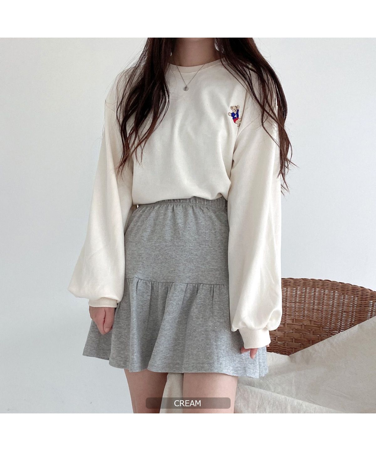 ワンフォークロージング 1111clothing クマ 刺繍 ロンt メンズ ワンフォークロージング 1111clothing クマ 刺繍 ロンt メンズ
