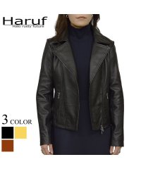 Haruf/ハルフ Haruf レザージャケット ライダースジャケット 革ジャン レディース 本革 ラムレザー 羊革 シンプル ダブルライダース レディースアウター 春 秋/504319287