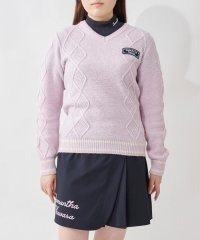 Samantha GOLF/モヘアバックロゴプルオーバーニット/504320563