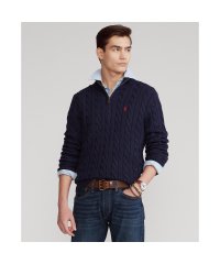 POLO RALPH LAUREN/ケーブルニット コットン クォータージップ セーター/504286440