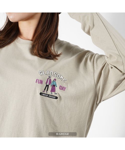 セール30 Off ロンt メンズ 長袖tシャツ レディース Usaコットン ワンポイント刺繍 長袖tシャツ トップス 長袖 Tシャツ 綿100 刺繍 ワンポイント クルーネ ワンフォークロージング 1111clothing D Fashion