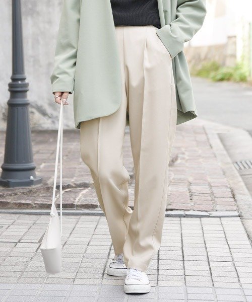 セール テーパードパンツ レディース ウールライクセンタープレステーパードパンツ M L 秋冬 ボトムス テーパードパンツ アイボリー グレージュ オレンジ ブラウン アンドイット And It D Fashion セール テーパードパンツ レディース ウールライクセンタープレステーパードパンツ M L 秋冬 ボトムス テーパードパンツ アイボリー グレージュ オレンジ ブラウン アンドイット And It D Fashion