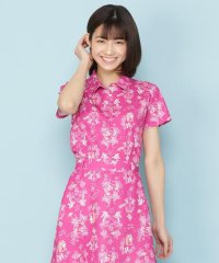 Samantha GOLF/ビーチプリントカノコ半そでポロ/504026997