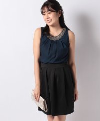 STYLEBLOCK/スタイルブロック STYLEBLOCK ビジュ装飾シフォンドッキングストレッチパーティードレス/504324079