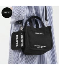 MILK FED/ミルクフェド MILKFED. ミルクフェド ショルダーバッグ MILKFED. EMBROIDERED BAR MINI SHOULDER BAG W/STR/504333375