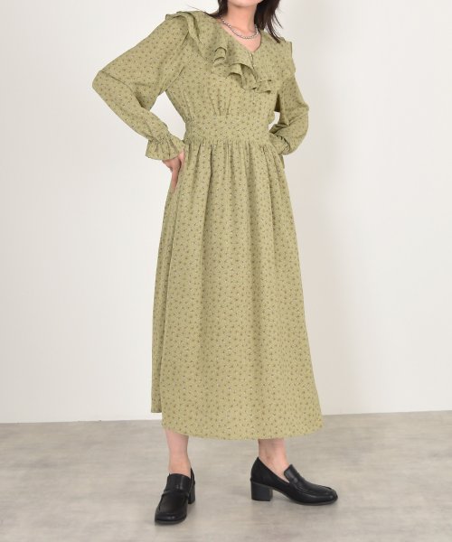 セール フリフリ襟ワンピース ダブルクローゼット W Closet D Fashion