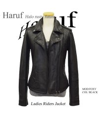 Haruf/レザージャケット ダブルライダースジャケット 革ジャン レディース 本革 ラムレザー 羊革 シンプル ライダース ダブル レディースアウター 春 秋冬 FOXY/504337322