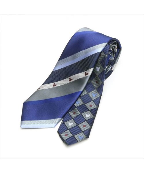 ディズニー ネイビー系 ストライプ柄 モチーフナロータイ 小剣切り替え Tokyo Shirts Tokyo Shirts D Fashion